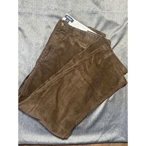 KingSize Mens Brown Corduroy Pants 100% Cotton 44 38 BIG Extra Button  (D1)